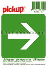 Nooduitgang pijl sticker decoration stickers Pick-up Signage 