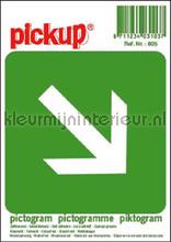 Nooduitgang decoration stickers Pick-up Signage 