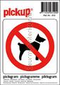 Verbod voor Honden picto sticker 4630  numeri e lettere