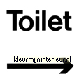 Toilet sticker en pijl decoration stickers Pick-up Signage 