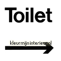 Toilet sticker en pijl P621 numeri e lettere