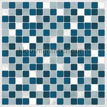 Tegel wandsticker blauw/wit wallstickers Crearreda Crearreda collectie 31315