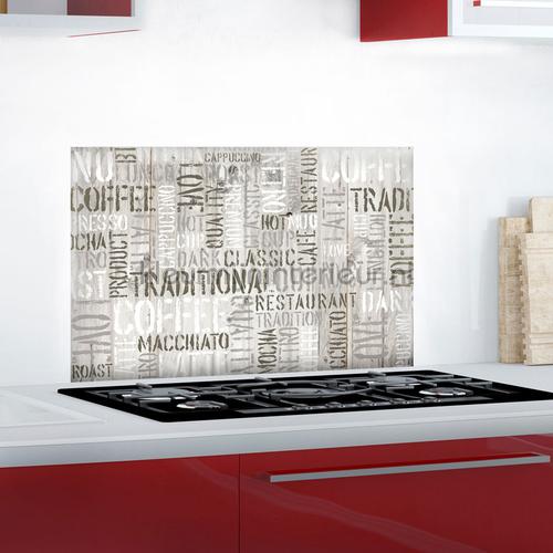 Koffie keukenwand sticker decoration stickers 67250 abstract modern Crearreda