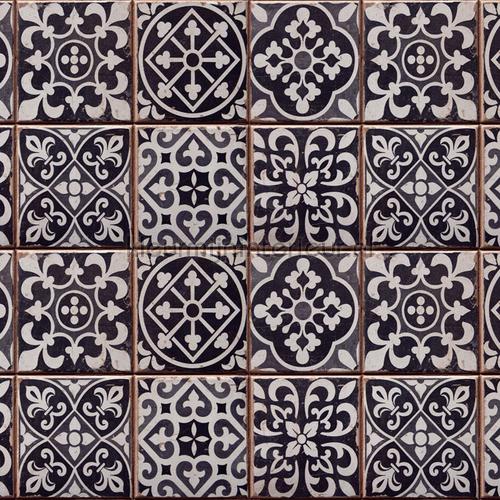 Azulejos keukenwand sticker zwart adesivi murali 67253 cucina Crearreda