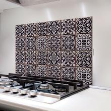 Azulejos keukenwand sticker zwart wallstickers 67253 Crearreda collection