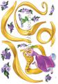 Rapunzel wallstickers Komar vindue stickers 