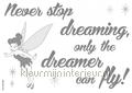 Never stop dreaming intrieurstikkers Komar tiener 