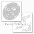 Cafe de Paris raamstickers decorative selbstkleber 16002 Ornamenten - Rosetten Komar