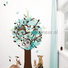 glow in the dark tree turquoise decoration stickers gl-08 flowers nature Kek Amsterdam