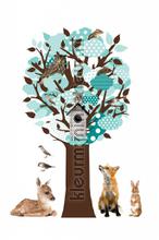 glow in the dark tree turquoise interieurstickers gl-08 bloemen natuur Kek Amsterdam