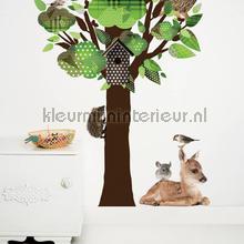 forest friends tree groen stickers mureaux ms-086 Bb - Enfant Kek Amsterdam