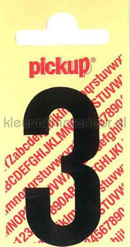  stickers mureaux 3-zwart chiffres et lettres Pick-up