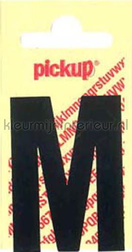 letter M Nobel adesivi murali m-zwart numeri e lettere Pick-up