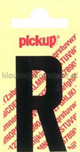 letter R Nobel autocolantes decoracao r-zwart números e letras Pick-up