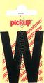 letter W Nobel vinilo decorativo w-zwart Rechte Letters en Cijfers Pick up