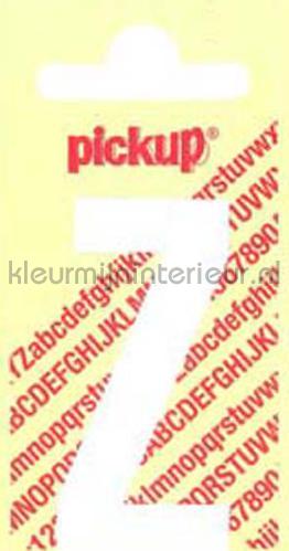 letter Z Nobel vinilo decorativo z-wit Rechte Letters en Cijfers Pick-up