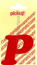 letter p cooper black vinilo decorativo Pick-up Sierlijke Letters en Cijfers p-rood