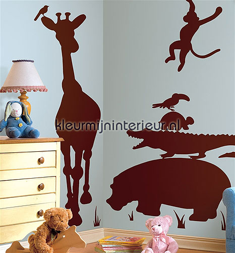 Animal Silhouettes stickers mureaux RMK1324SLG offre RoomMates