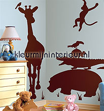 Animal Silhouettes tapet RMK1324SLG Animals RoomMates