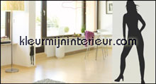 Vrouw silhouet interieurstickers DC-Fix behang 