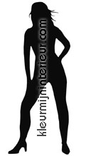 Vrouw silhouet stickers mureaux DC-Fix offre 