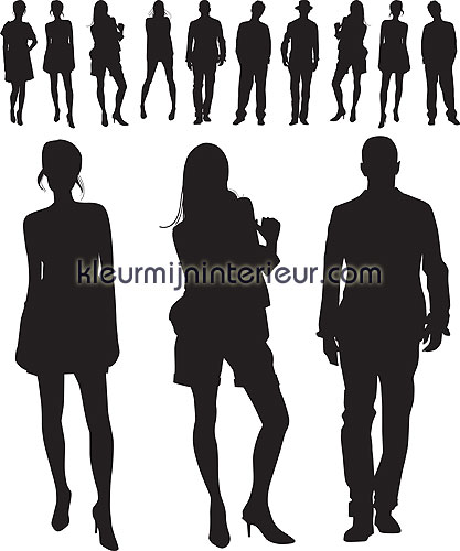 people silhouetten interieurstickers 350-0041 aanbieding stickers DC-Fix