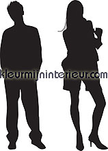 Modellen 2 interieurstickers DC-Fix behang 