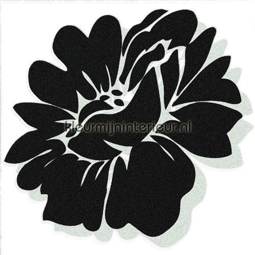 Velourse bloem 3 stuks interieurstickers 50022 aanbieding stickers Dutch Wallcoverings