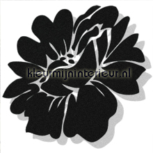 Velourse bloem 3 stuks interieurstickers Dutch Wallcoverings behang 