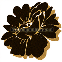 Velourse bloem 3 stuks interieurstickers Dutch Wallcoverings behang 