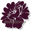 Velourse bloem 3 stuks interieurstickers 50025 aanbieding stickers Aanbieding stickers