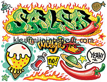 Salsa interieurstickers DC-Fix behang 