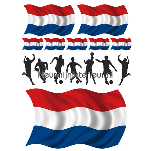 Voetballers nederland vinilo decorativo deporte Decofun