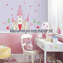 Princess castle stickers mureaux RoomMates offre 