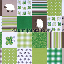 Sheep patchwork COUPON 10 mtr gurdainstof kij goeikouwp 
