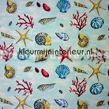 Sea shells cortinas Prestigious Textiles marinha 