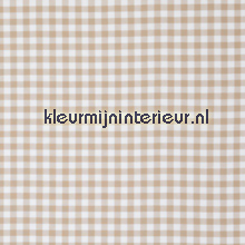 Vichy beige ruit 1,5 cm COUPON 8 mtr gurdainstof kij goeikouwp 