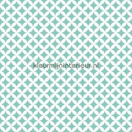 Retro turquoise plekfollie 13472 basic motieve Gekkofix