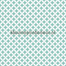 Retro turquoise pellicole autoadesive Gekkofix Gekkofix collectie 13472