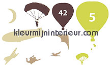 Montgolfiere decoration stickers Caselio teenager 