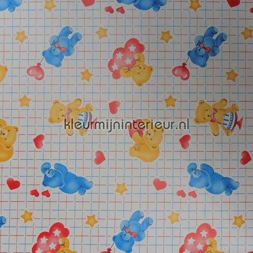 Gele en blauwe beertjes feuille autocollante 200-2297 DC-fix collection