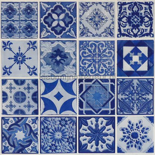 Delftsblauwe tegels motief tafelzeil Vrolijk - Hip Kleurmijninterieur