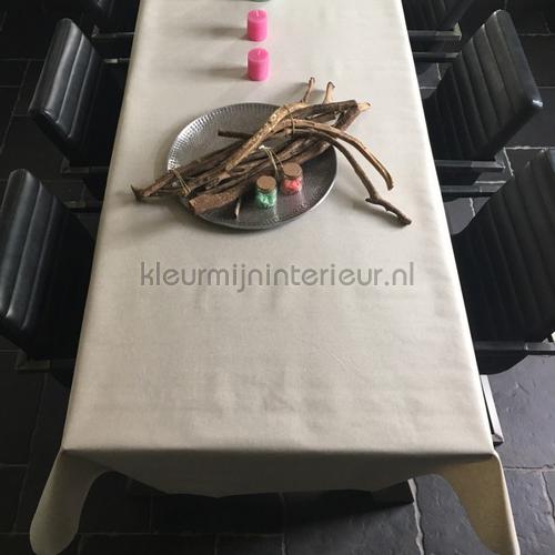 uni linnen beige table covering plain colors Kleurmijninterieur