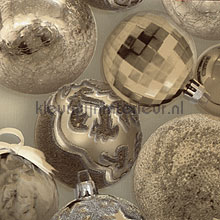 tafelzeil kerstballen goud DC-fix collectie