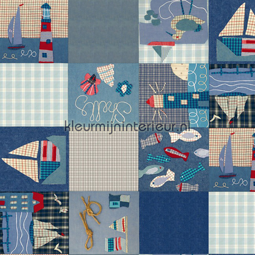 Nautic tafelzeil patchwork Dutch Wallcoverings