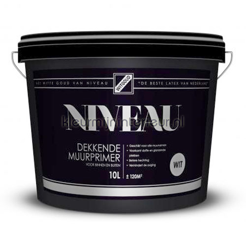 Fixerende muurverf paint wall paint inside Niveau