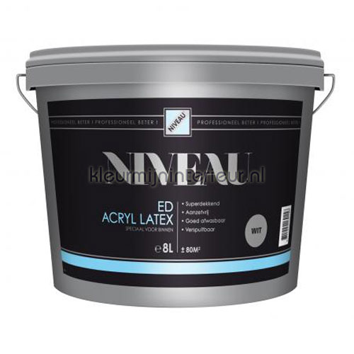 Acryllatex wit verf muurverf binnen Niveau