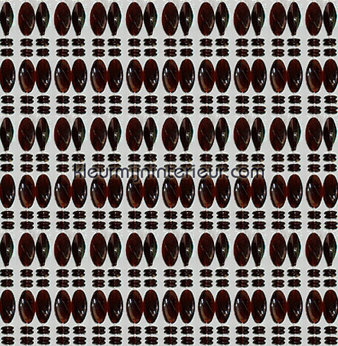 chios donker bruin transparant fly curtains beads