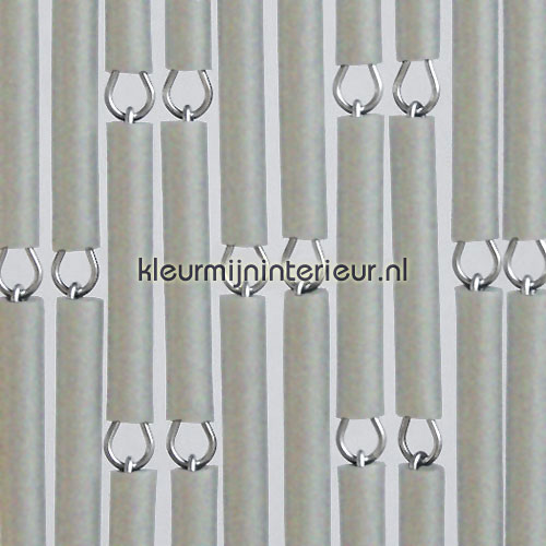 grijs metallic verspringend rideaux de porte pvc uni