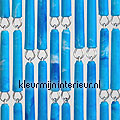 blauw-gevlamd fly curtains DIY